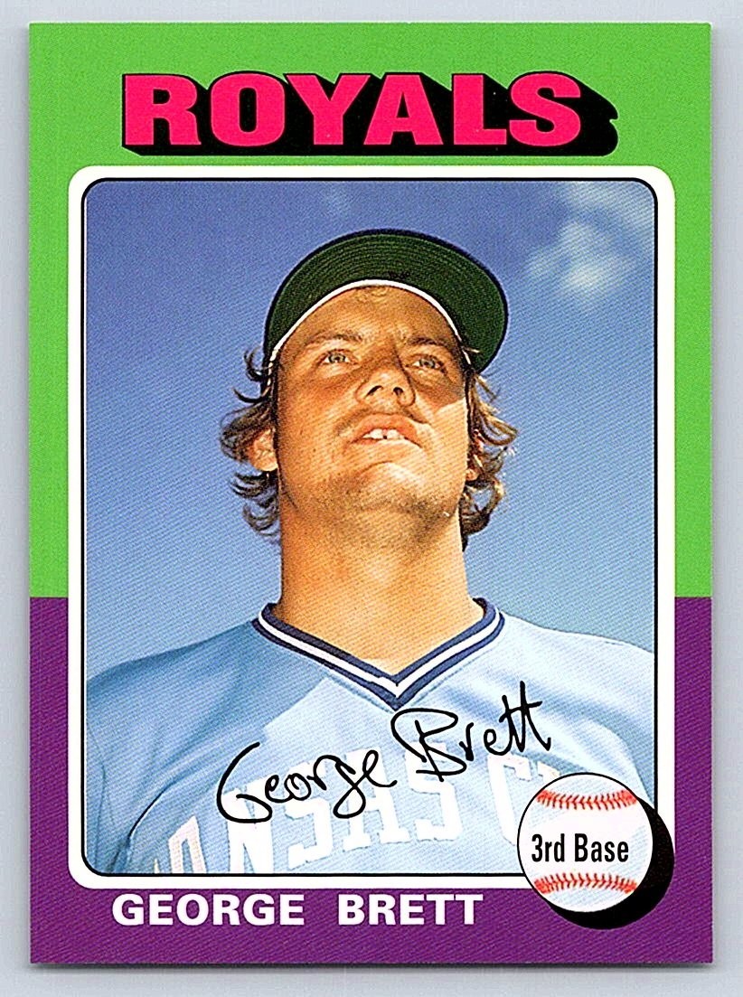 GEORGE BRETT ROYALS 2006 TOPPS ROOKIE OF THE WEEK – ROOKIE REPRINT #12of25