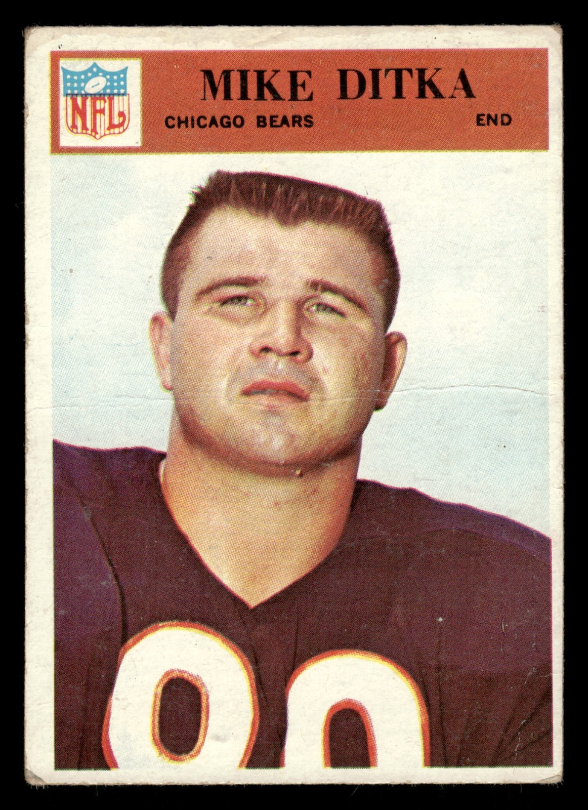 1966 Philadelphia Football Card #32 Mike Ditka