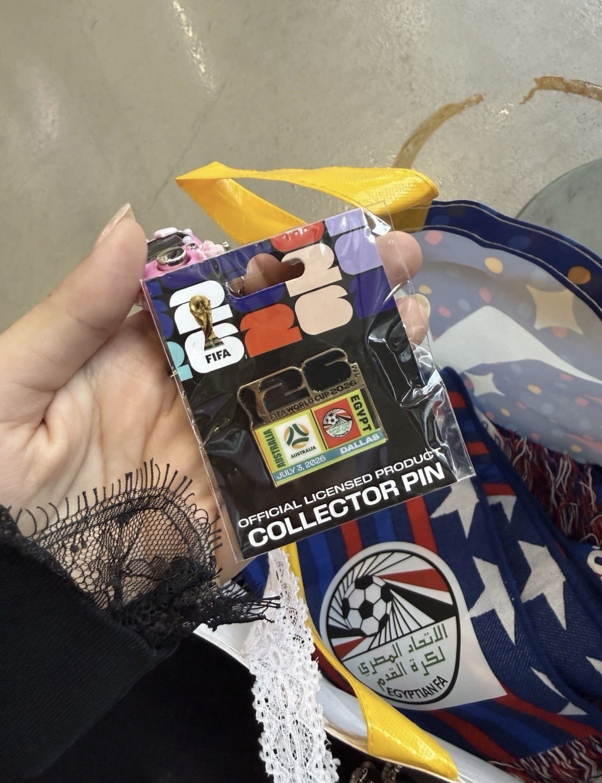 FIFA WORLD CUP 2026 Australia Vs Egypt Match Day Pin Dallas