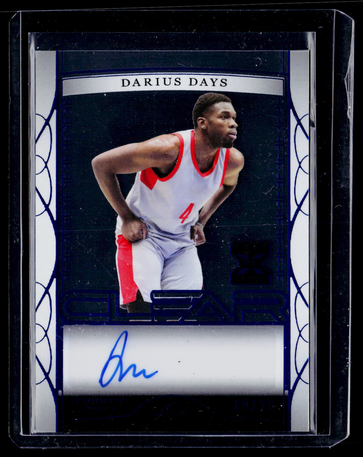 2023 Leaf Trinity – Clear Auto Blue #CA-DD1 Darius Days 19/30