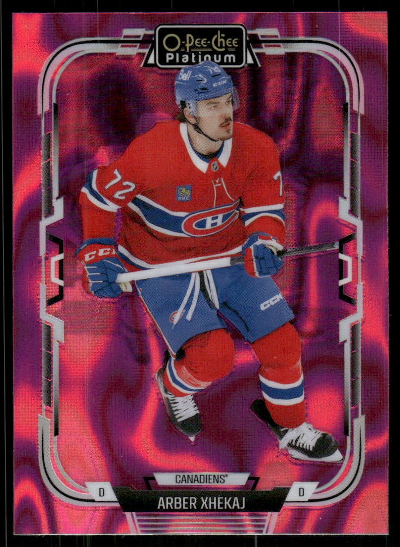 2025-26 O-Pee-Chee Platinum Pink Magma #166 Arber Xhekaj – HKY