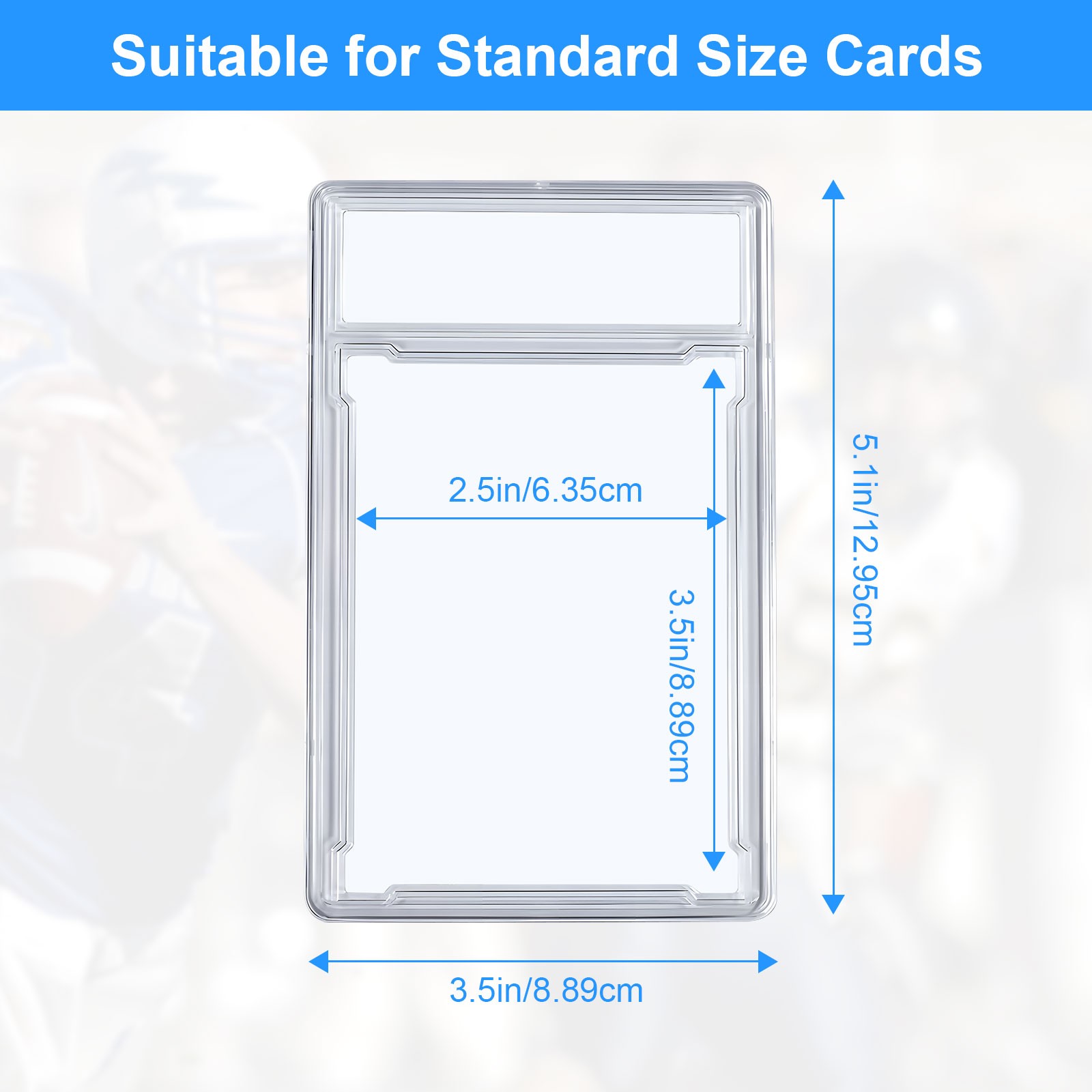 5-50Pcs Card Collection Display Brick Rating Card Brick Storage Card Holder
