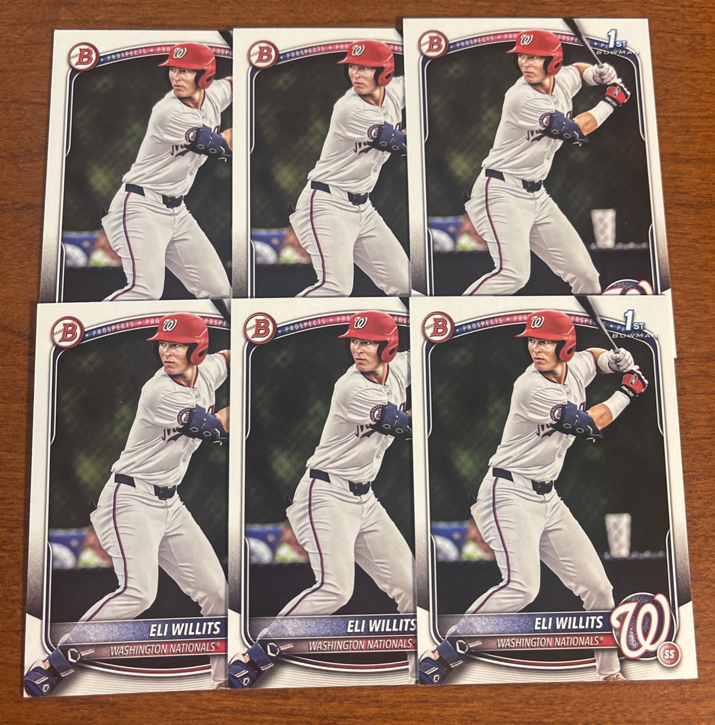2025 Bowman Draft Eli Willits (6) Card 1st Bowman Lot Nationals #BD-1
