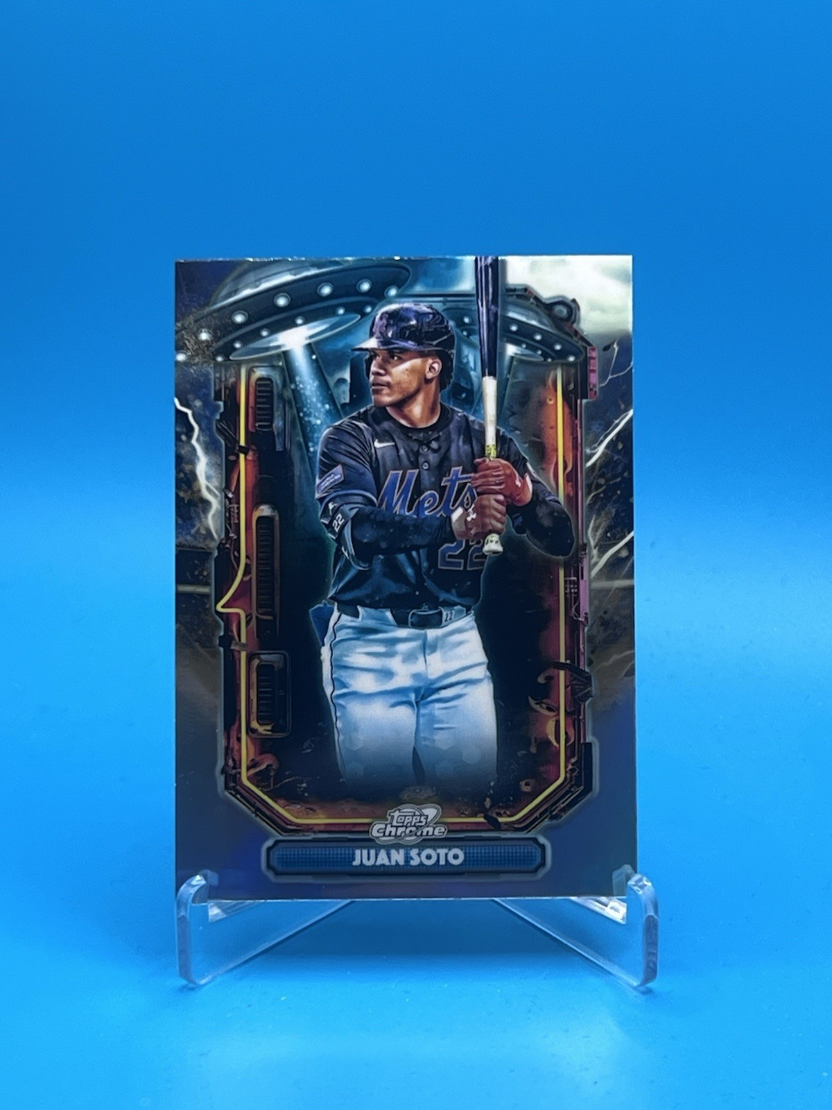 2018 Topps Chrome Cosmic Juan Soto Extraterrestrial Talent Refractor Mint Mets