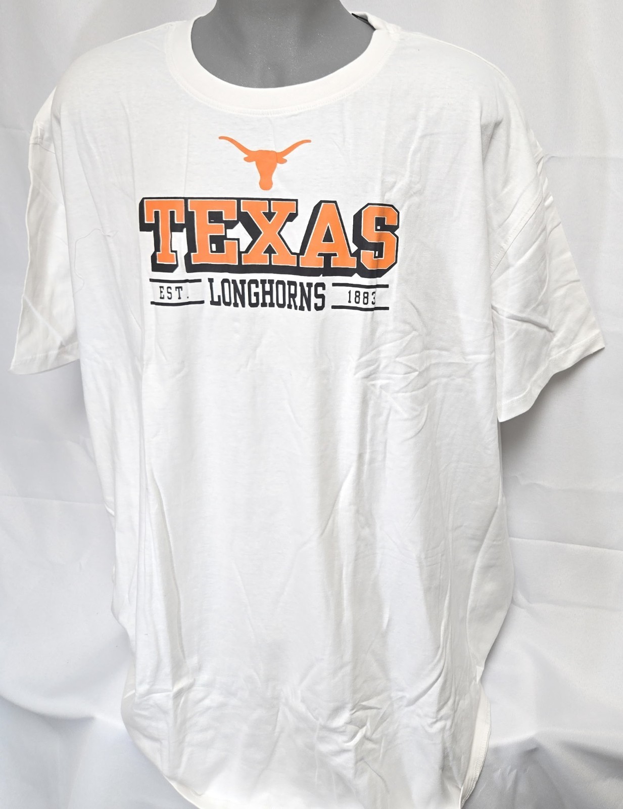 Mens Fanatics Univ of Texas Longhorns NCAA White Big & Tall Tee Shirt