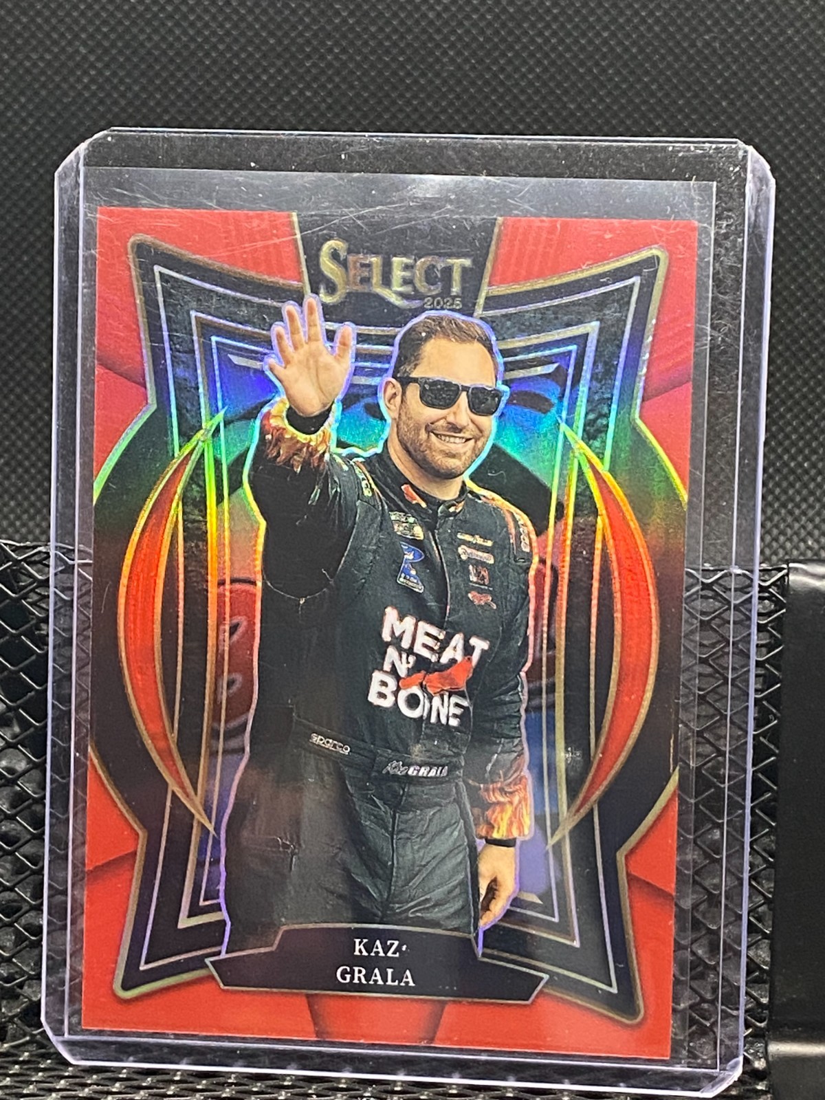 Kaz Grala 2025 Select Racing Red Prizm #117/125 # 100 Grandstand