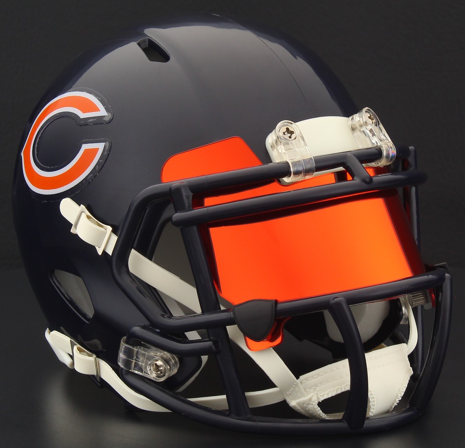 CHICAGO BEARS NFL Riddell SPEED Mini Football Helmet w/ EYE SHIELD VISOR