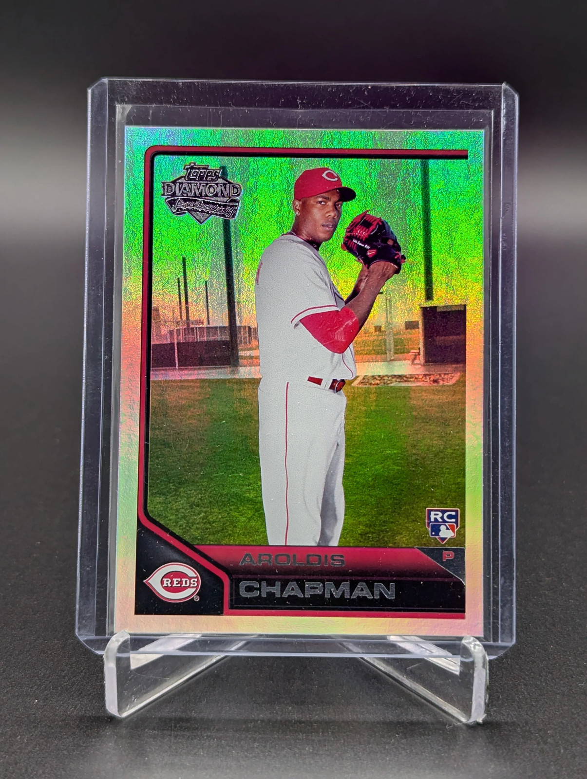 2011 Topps Lineage Refractor Diamond Anniversary #148 Aroldis Chapman RC