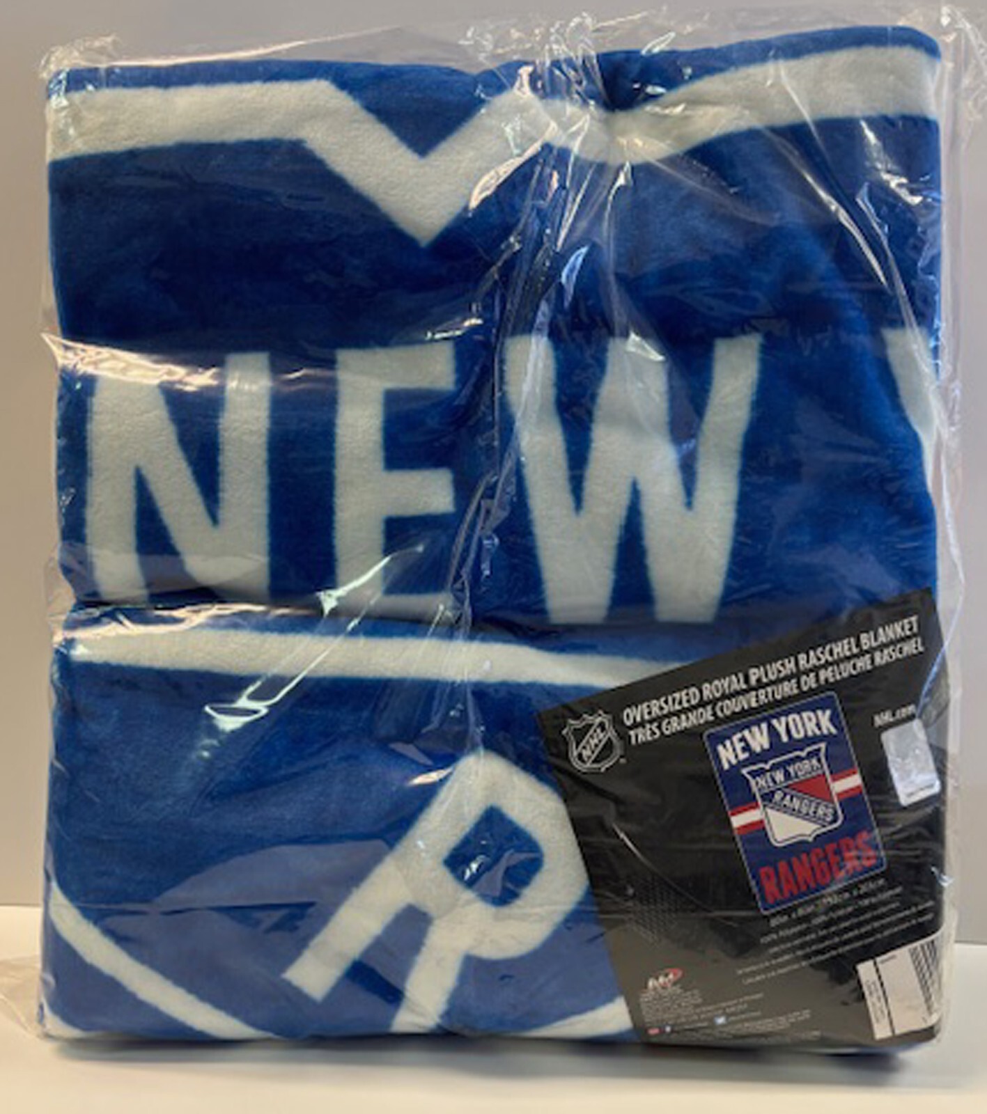 New York Rangers 60×80 Royal Plush Raschel Blanket FREE SHIPPING
