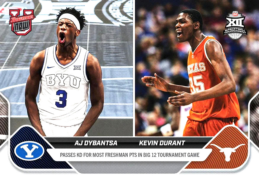 2026 Bowman Now / AJ DYBANTSA / KEVIN DURANT / Passes KD For Pts / #94