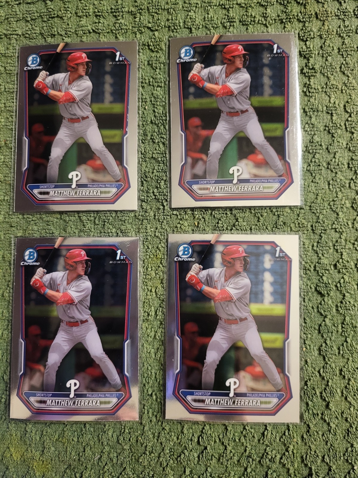 ( 4 ) 2026 Bowman Chrome • Matthew Ferrara Prospect Base #BCP-110 • Philadelphia