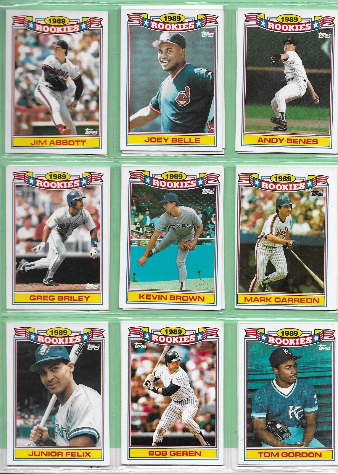 1990 Topps Baseball – 1989 Rookies – Pick Your Cards & Fill Your Sets👍