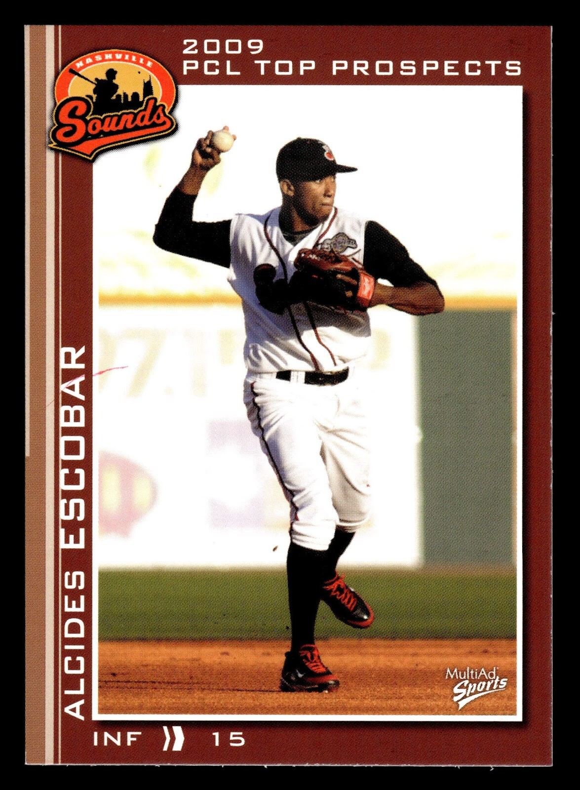 2009 MultiAd Pacific Coast League Top Prospects PCL AAA #15 Alcides Escobar
