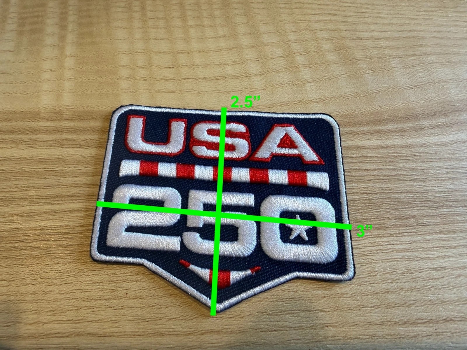 NFL USA 250th Anniversary Patch Red White Blue New 250 Super Bowl LX 60