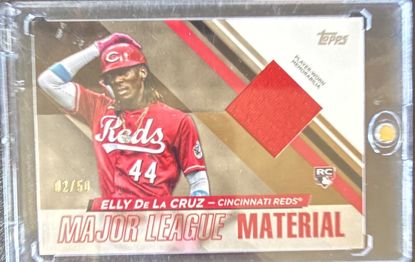 CHASE PACK Please Read. 2024 Topps Relic Patch Elly De La Cruz /50 RC