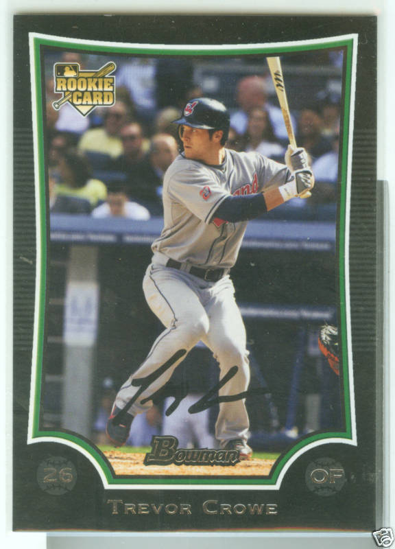 Trevor Crowe Cleveland 2009 Bowman Draft Rookie Card