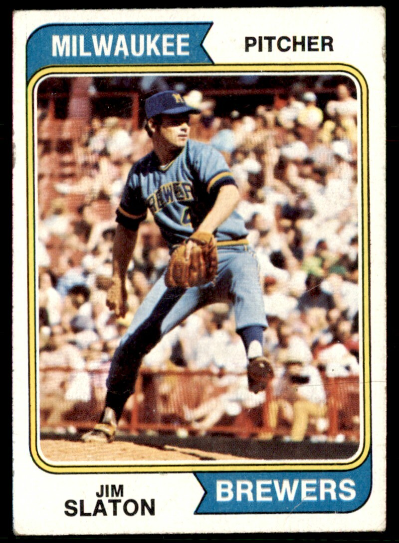 1974 Topps Jim Slaton Milwaukee Brewers #371