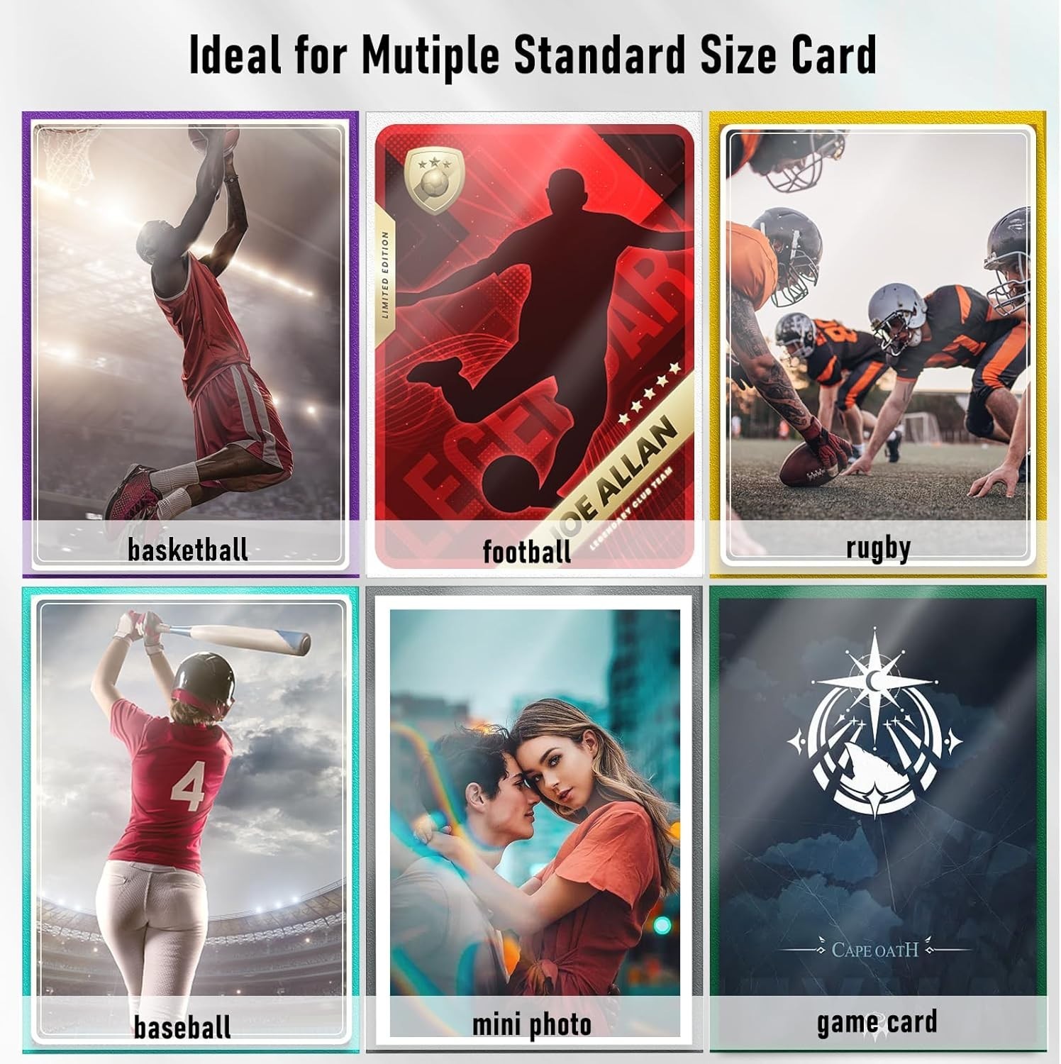 Comprehensive 1000 Pcs Card Sleeves – Vibrant Colors & High-Quality Protection