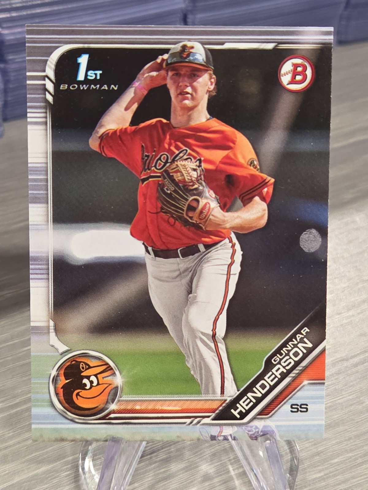 Gunnar Henderson 2019 Bowman Draft 1st Bowman Paper #BD-22 Baltimore Orioles