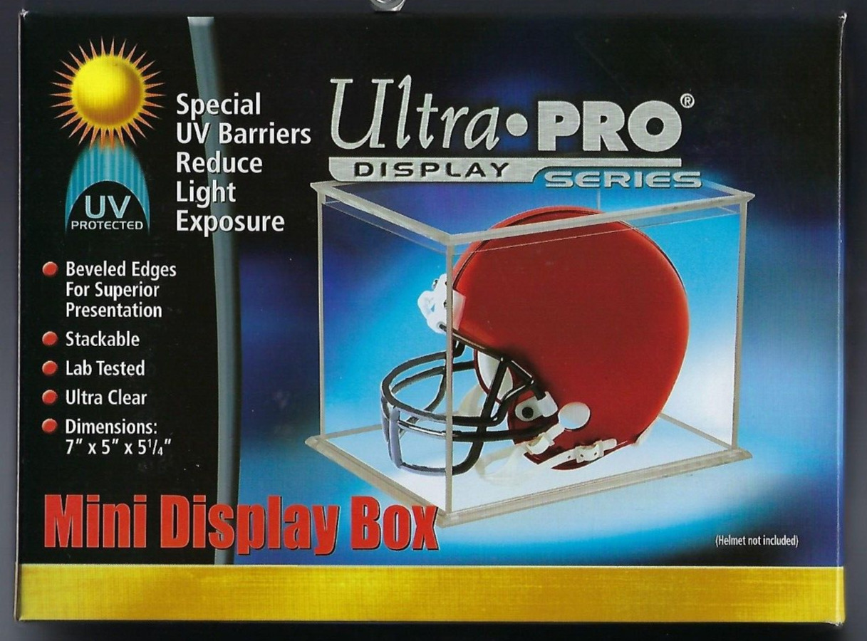 Ultra Pro UV Mini Football Helmet Holder Display Case UV PROTECTION