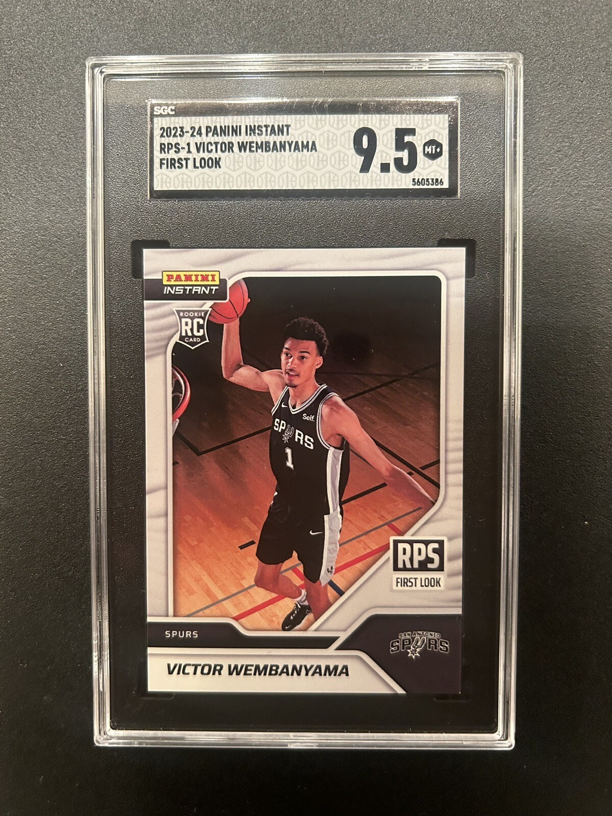 2023 Panini Instant RPS First Look #RPS1 Victor Wembanyama RC Rookie SGC 9.5