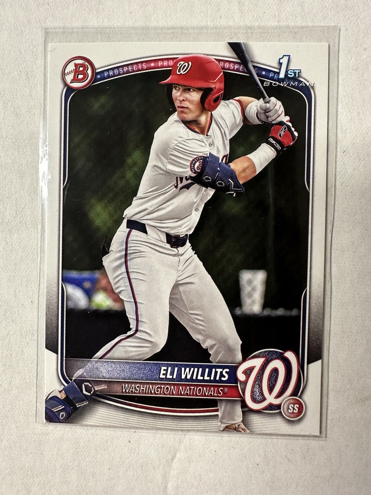 Eli Willits RC 2025 Bowman Draft #BD1 Nationals 1st Bowman #1 Overall PicK QTY
