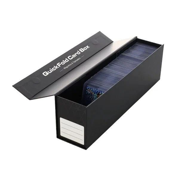 (1) BCW Quick Fold Card Box – Stores Card Holders, Toploaders with Magnetic Lid