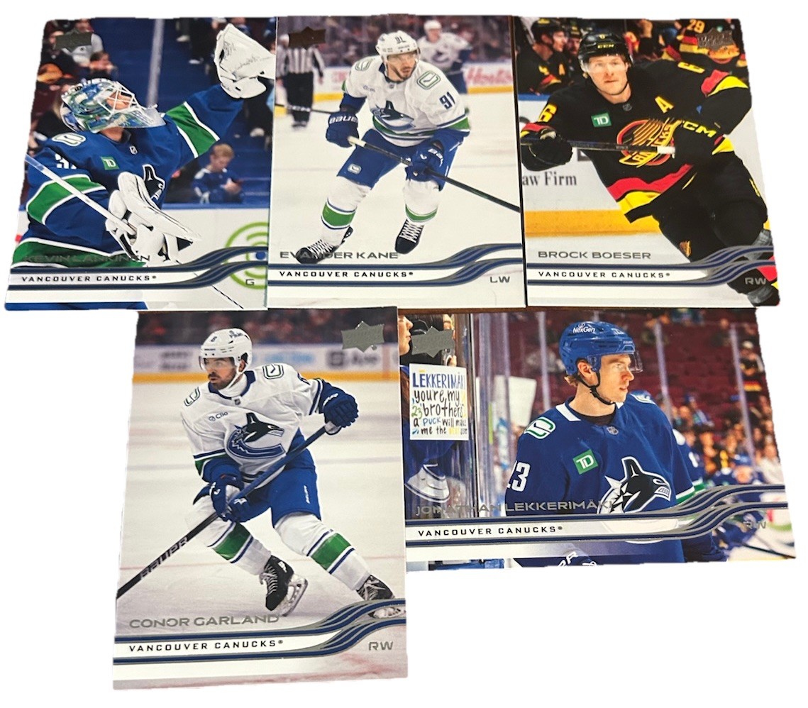 2025-26 Upper Deck Extended Series Team Set – Vancouver Canucks – 5 Cards