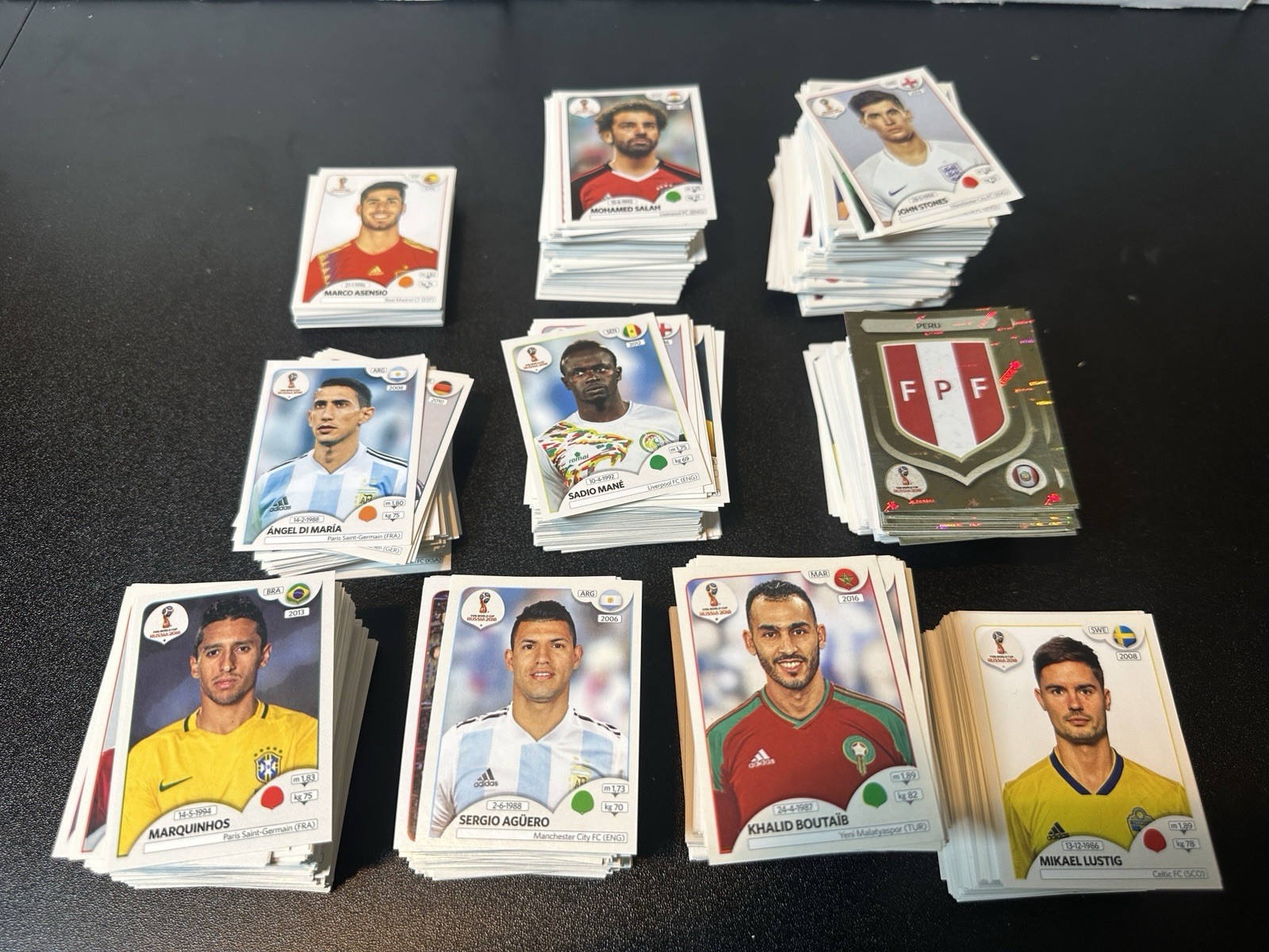 Lot Of 200+ 2018 Panini FIFA World Cup Russia Soccer Cards Stickers NM/M