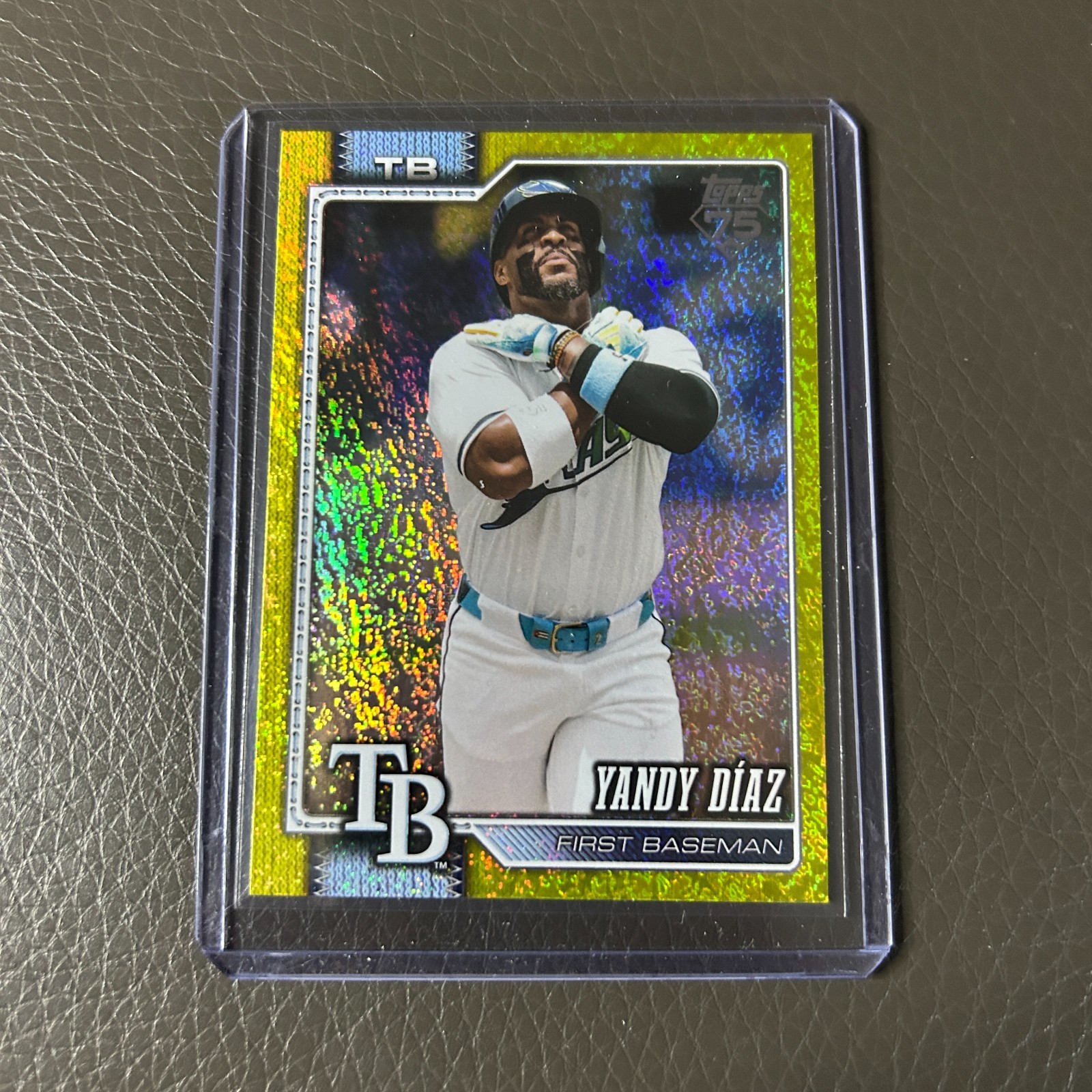 2025 Topps 75th Anniversary Yandy Díaz yellow speckled /399