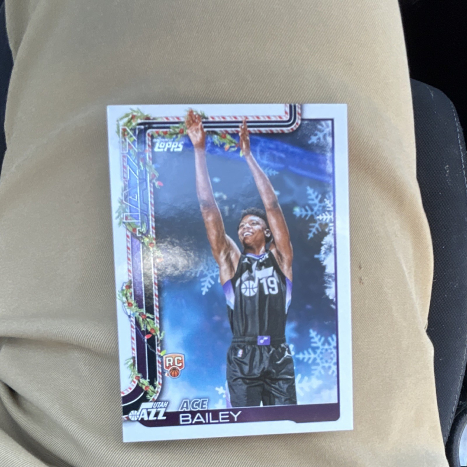 Ace Bailey Rookie Holiday Ssp Back Variations Topps 2025-26#SSB-AB Utah Jazz