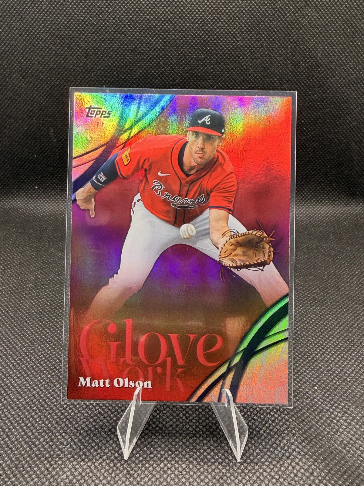 2026 Topps #GW-34 Matt Olson Glove Work