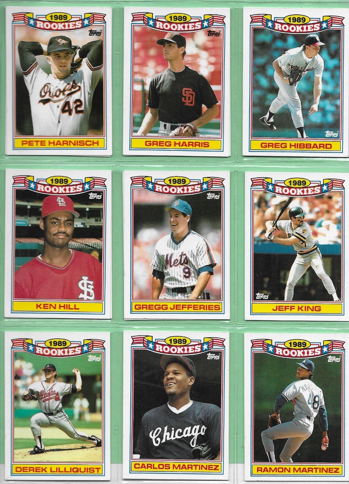 1990 Topps Baseball – 1989 Rookies – Pick Your Cards & Fill Your Sets👍