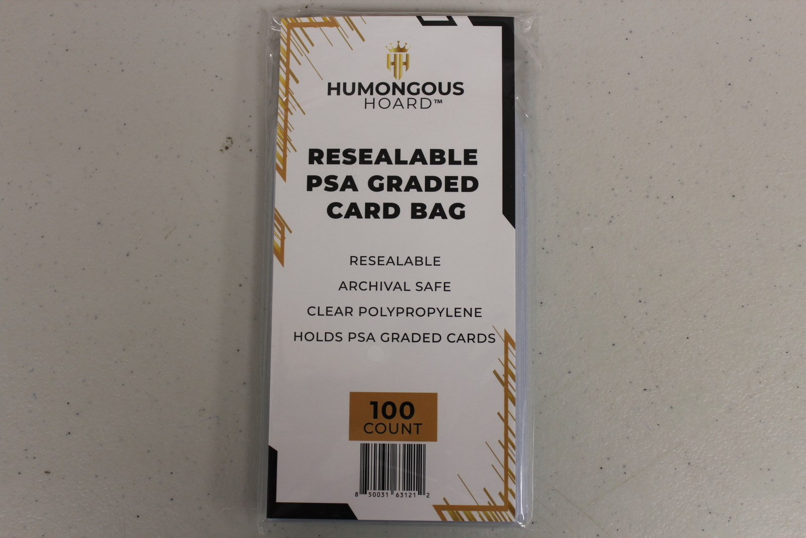 (100) Humongous Hoard Resealable PSA Graded Card Bags – 1 Pack of 100