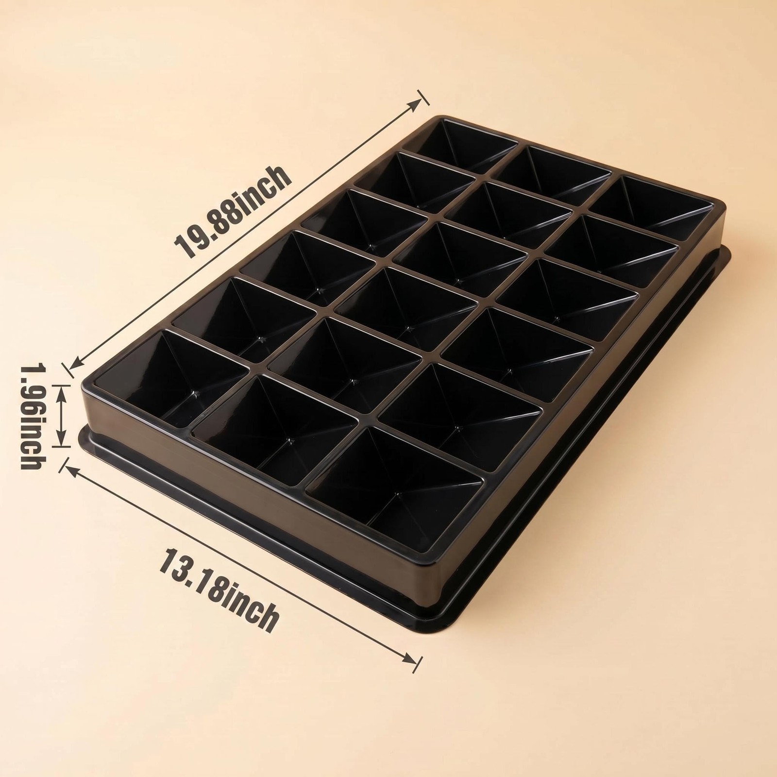 Card Sorting Tray 5ct – 18 Compartment Each, Stackable Trading Card Organizer…