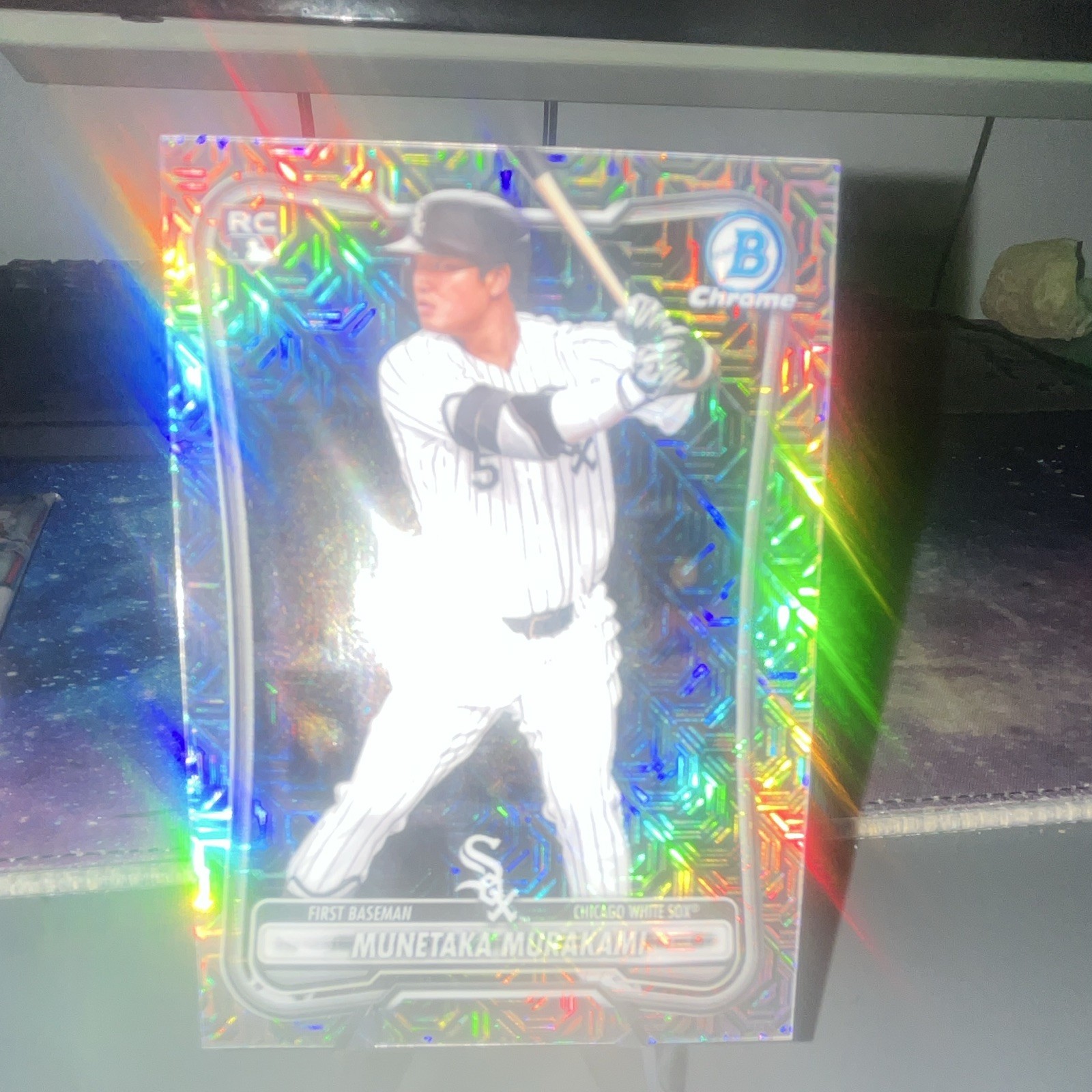 Topps 2025 Bowman Chrome Munetaka Murakami RC Mojo refractor 9 White Sox