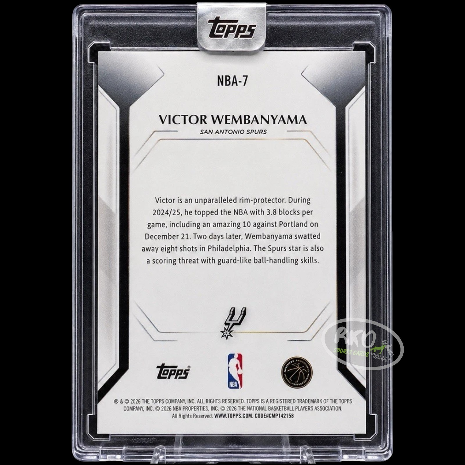 Victor Wembanyama RARE Display Refractor Investment Card SEALED MINT ENCASED