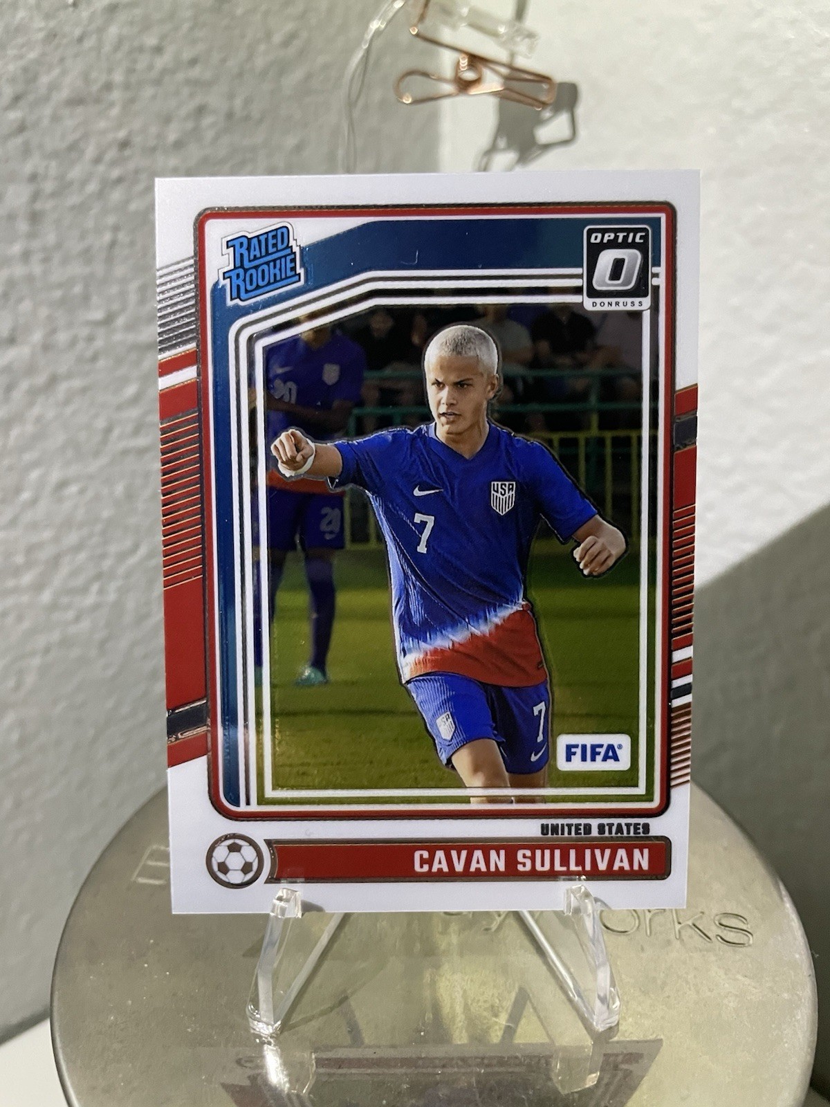 2024-25 Panini Donruss Fifa – Optic Rated Rookie Cavan Sullivan #184 Holo Prizm