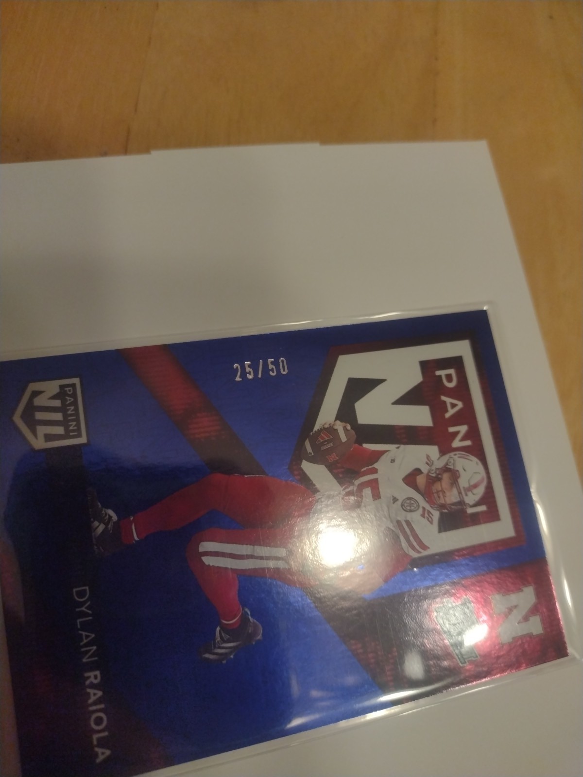 Panini Wild Card Dylan Raiola Blue Silver Pack NSCC Exclusive 25/50 #NIL6