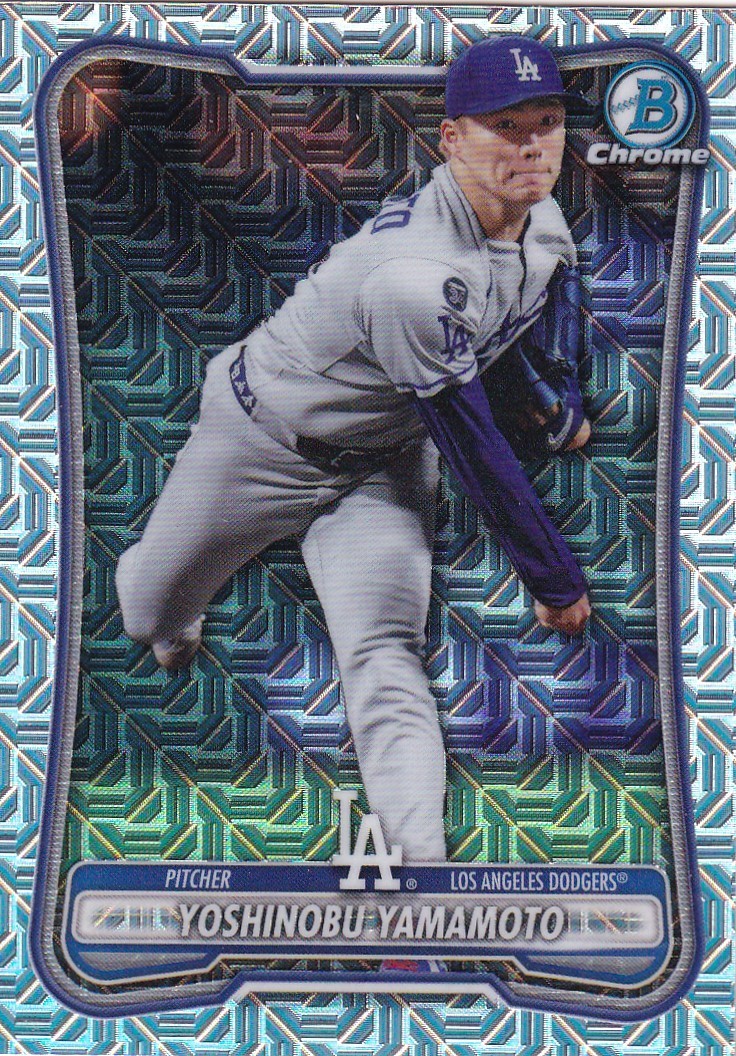 YOSHINOBU YAMAMOTO BOWMAN CHROME MEGA MOJO REFRACTOR LOS ANGELES DODGERS #2 2026