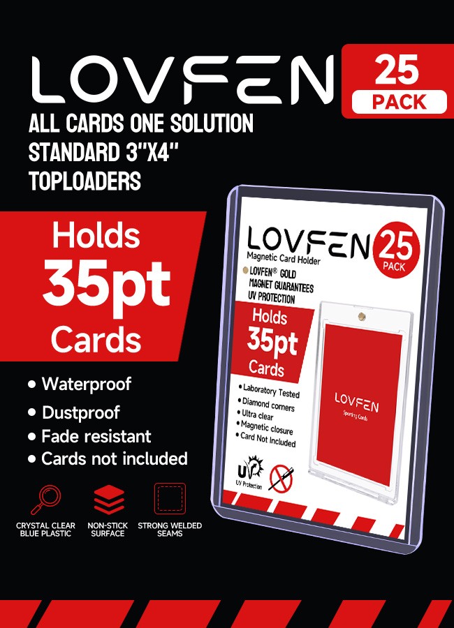 35pt Top Loaders w/ Sleeves or Without Clear Trading Card Protectors 100-1000ct