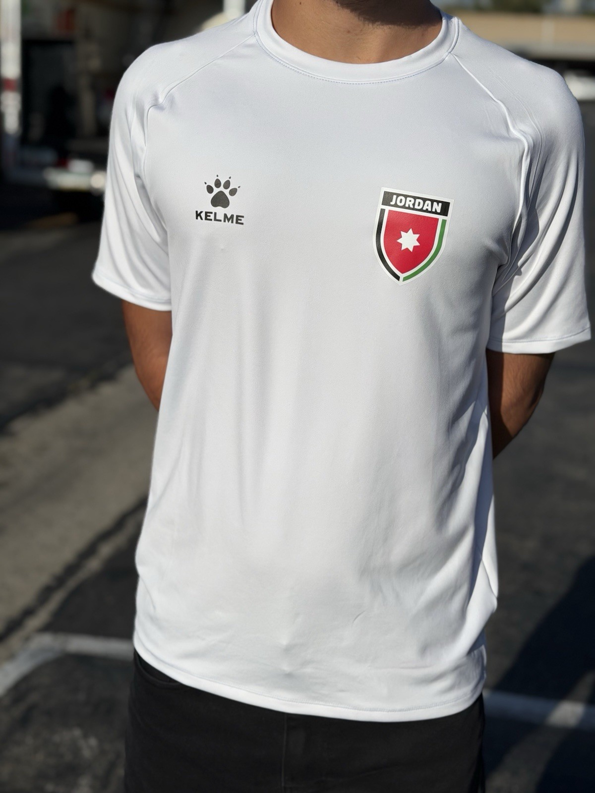 Jordan National Team Soccer Jersey White Short Sleeve Shirt