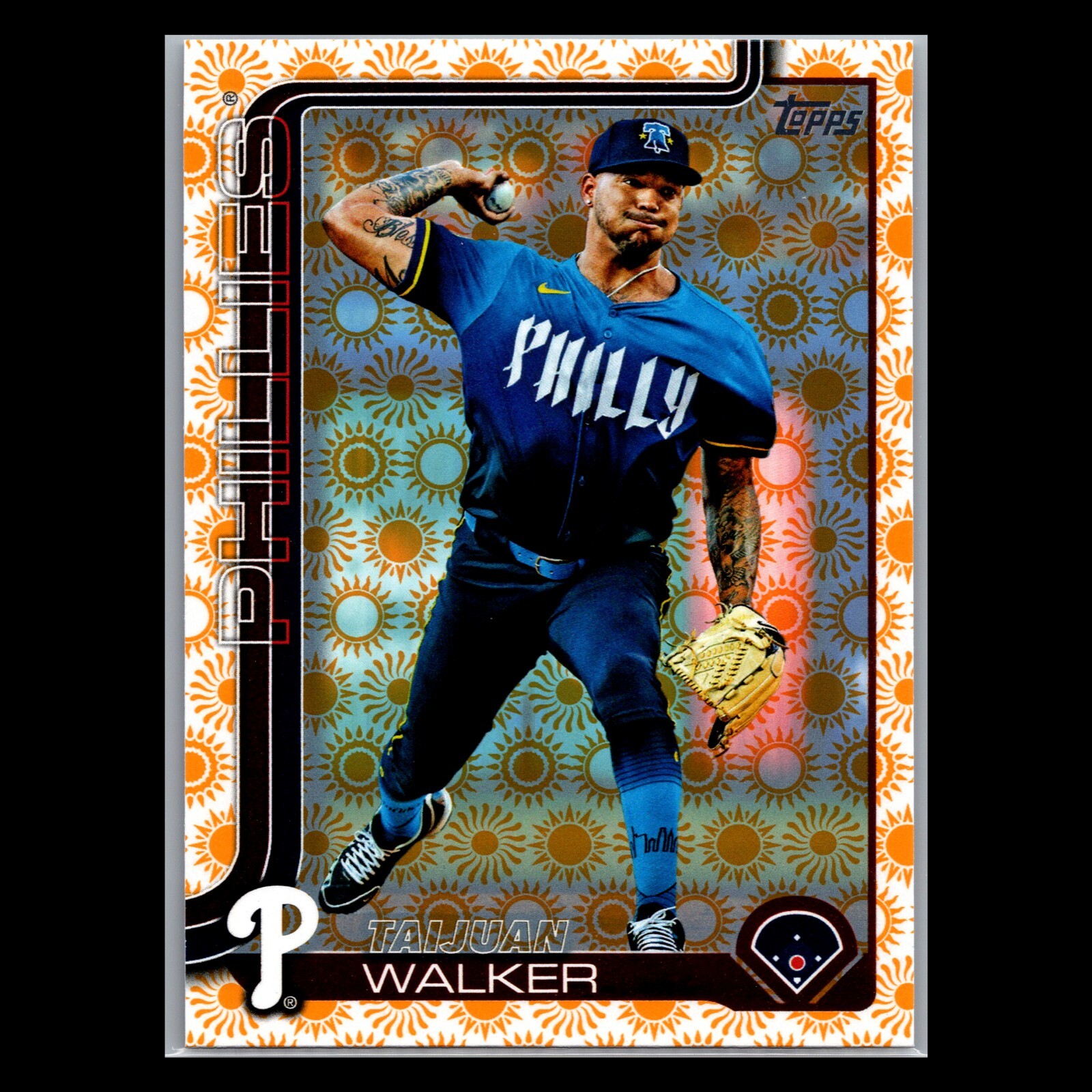 2025 Topps Series 2 – #351 Taijuan Walker Holiday – Philadelphia Phillies