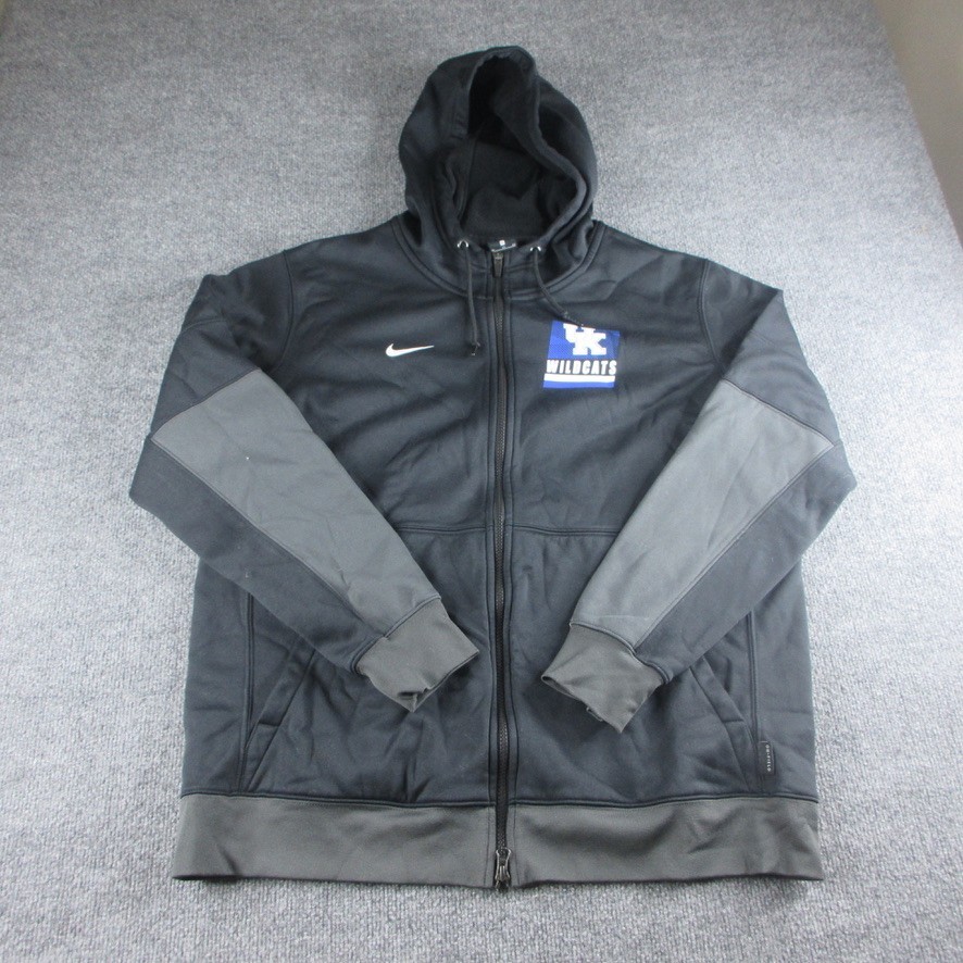 Kentucky Wildcats Hoodie Mens XL Gray Nike Dri Fit Sweatshirt Pullover On Field