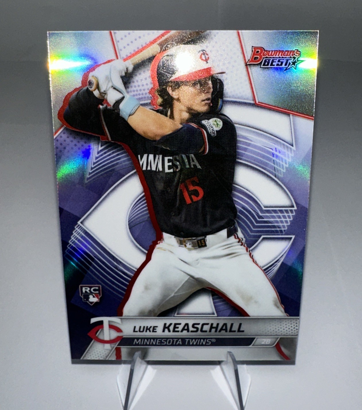 2025 Bowman’s Best Luke Keaschall Refractor (RC) MLB TWINS BASEBALL SP ROOKIE