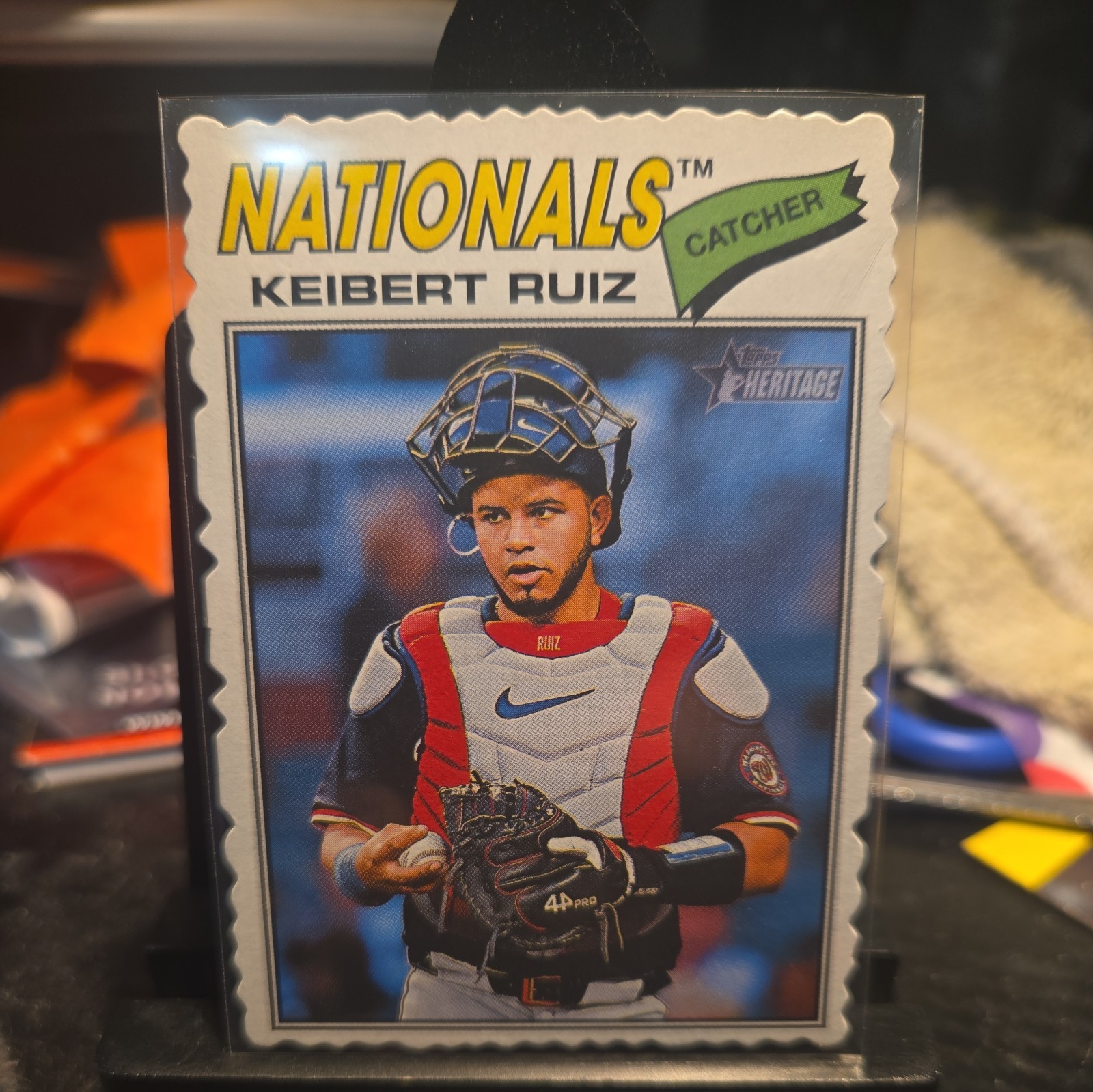 2026 Topps Heritage Keibert Ruiz #201 SSP Die Cut Border Nationals