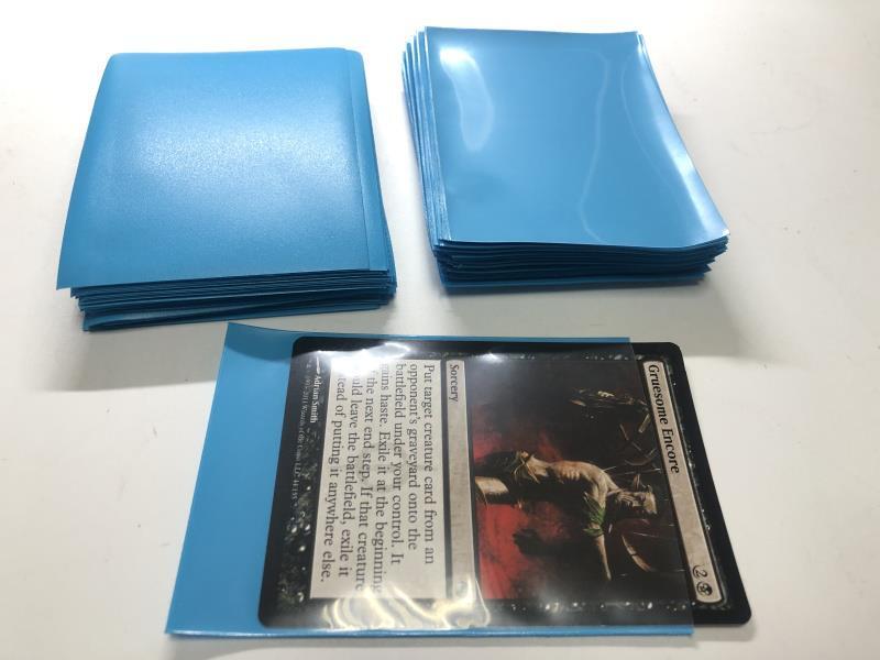 Lenayuyu 300pcs Lightblue Protector Standard MTG Card Sleeves 66x91mm Glossy