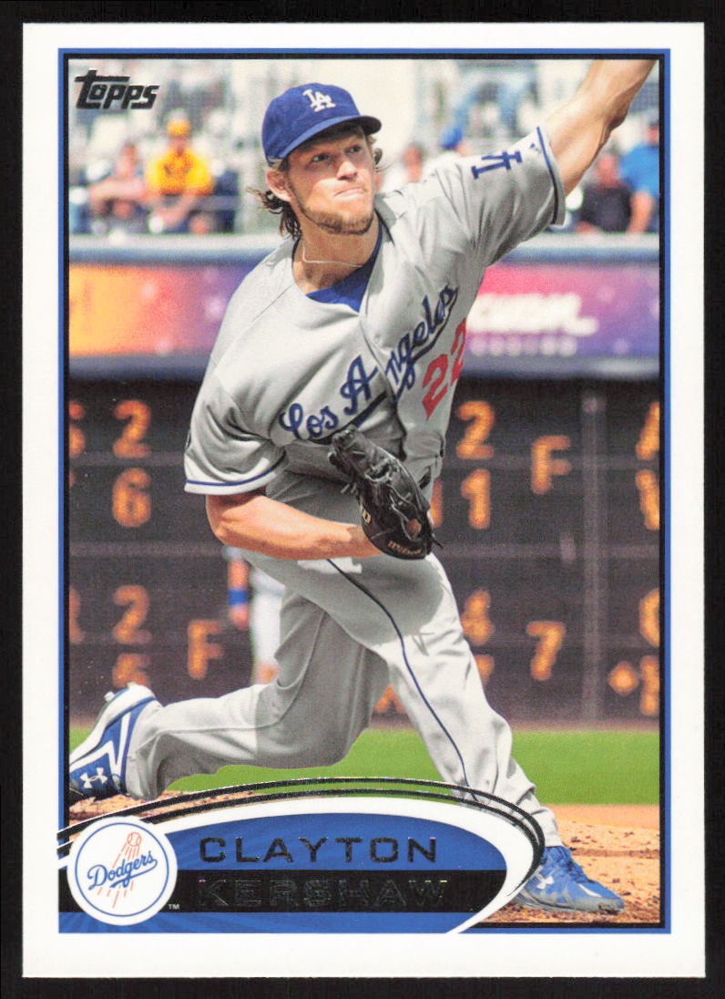 2012 Topps Clayton Kershaw #600 Los Angeles Dodgers