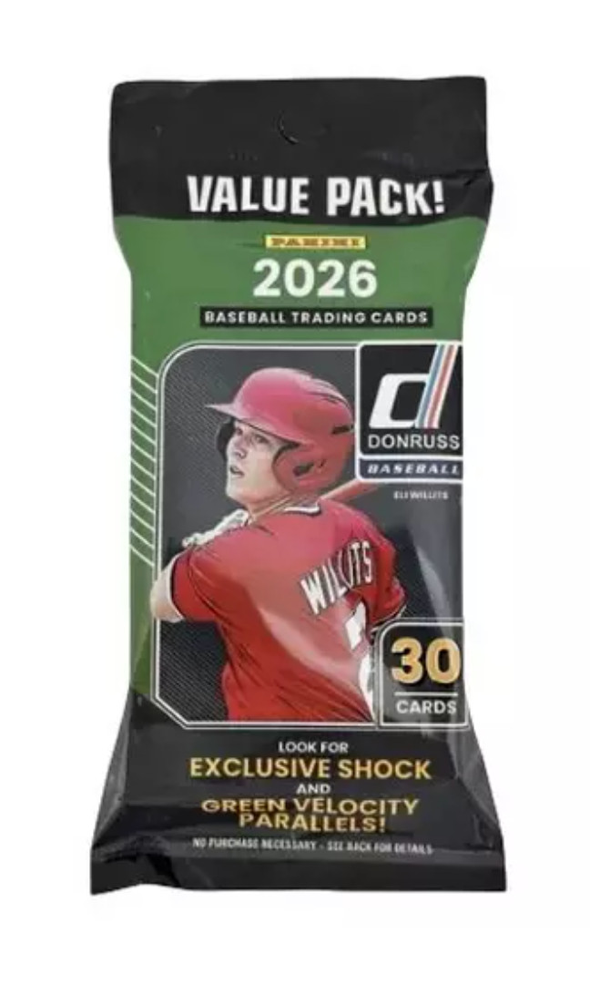 2026 Panini Donruss Factory Sealed Baseball – 30 cards per pack