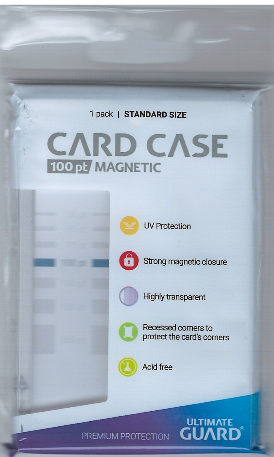 Ultimate Guard 100pt Magnetic Card Case Holder Thick Cards Acid Free UV Protect